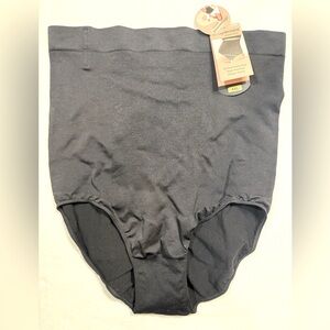 Shapermint Black High-Waisted Shaper Panty. Black. 4XL